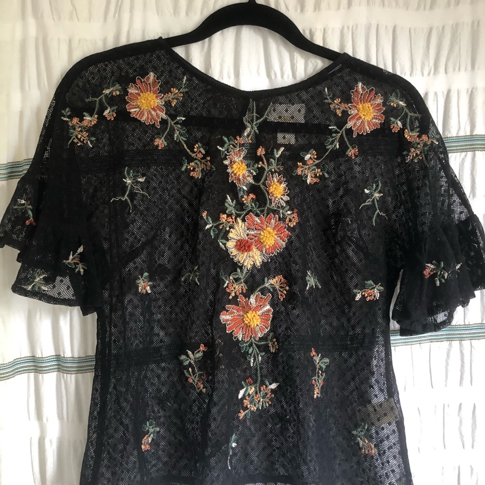 Floral lacy top